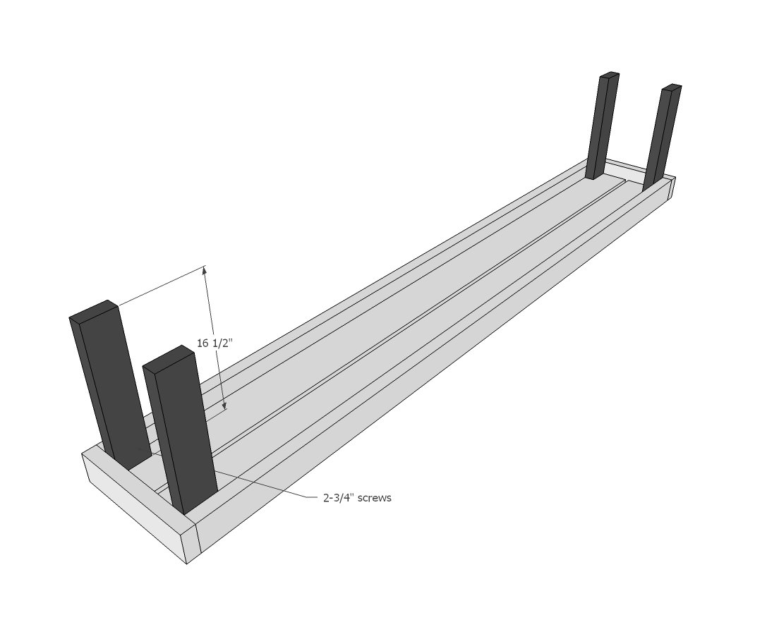 Wedding Benches — step 3