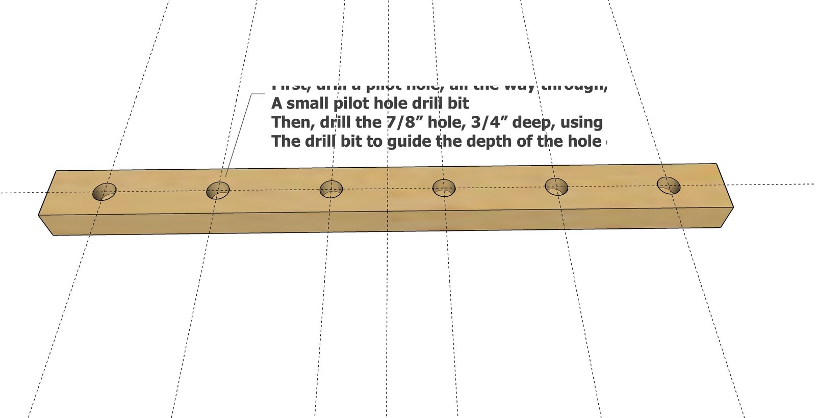 Welly Boot Rack — step 2