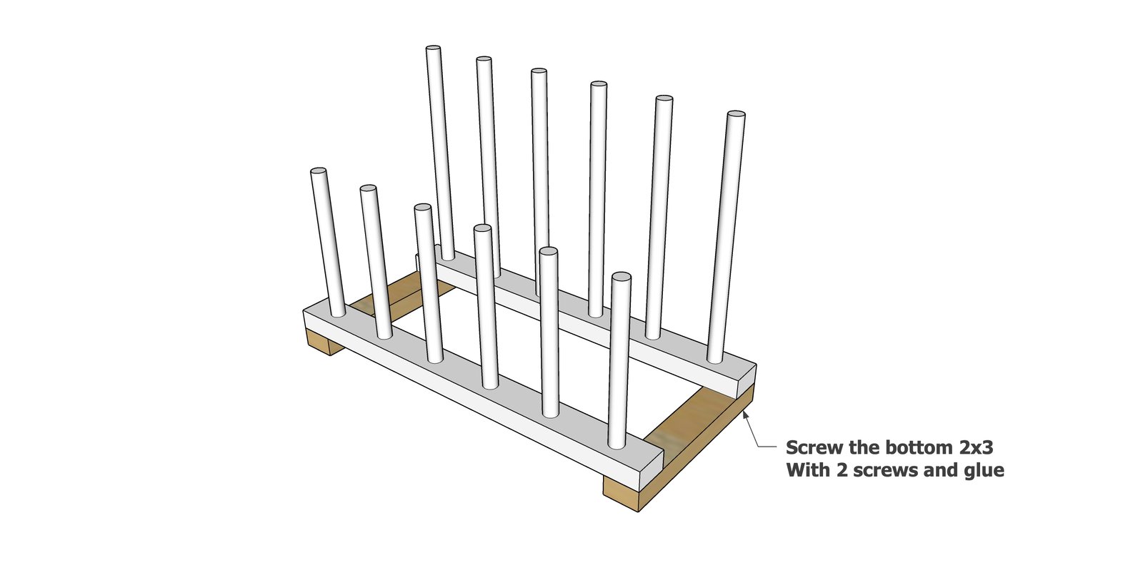 Welly Boot Rack — step 5