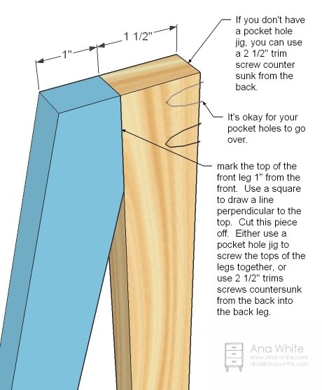 Wide Painter’s Ladder Shelf — step 2