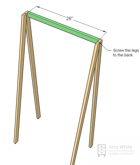 Wide Painter’s Ladder Shelf — step 3