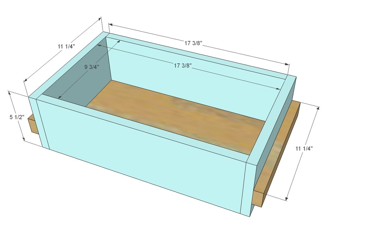 Wide Rustic X Kitchen Island — step 11