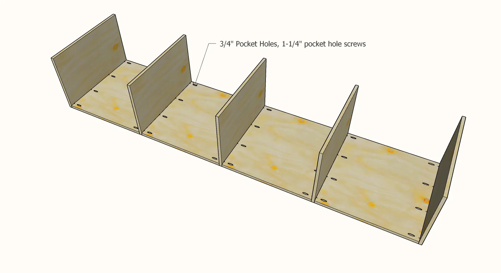 Window Seat with Drawers — step 2
