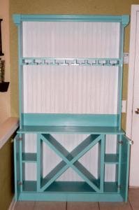 Wine Cabinet Hutch with Stemware Holders
