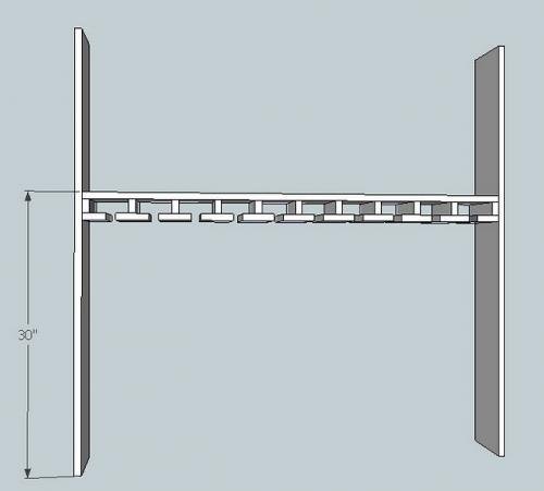 Wine Cabinet Hutch with Stemware Holders — step 3