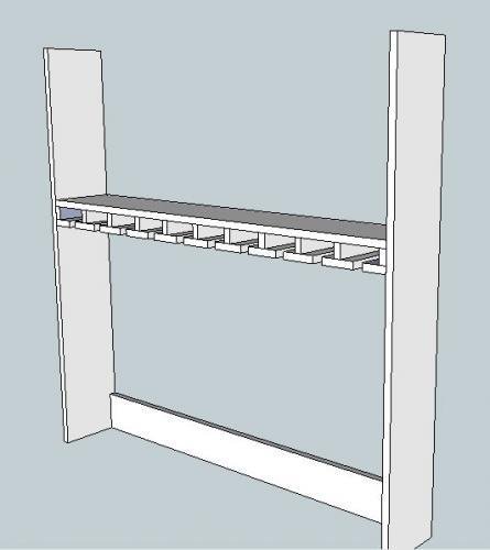 Wine Cabinet Hutch with Stemware Holders — step 4