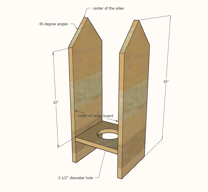 Wood Bird Feeder — step 1