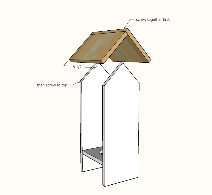 Wood Bird Feeder — step 2