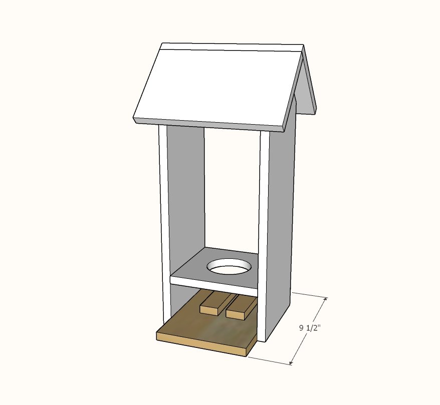 Wood Bird Feeder — step 3