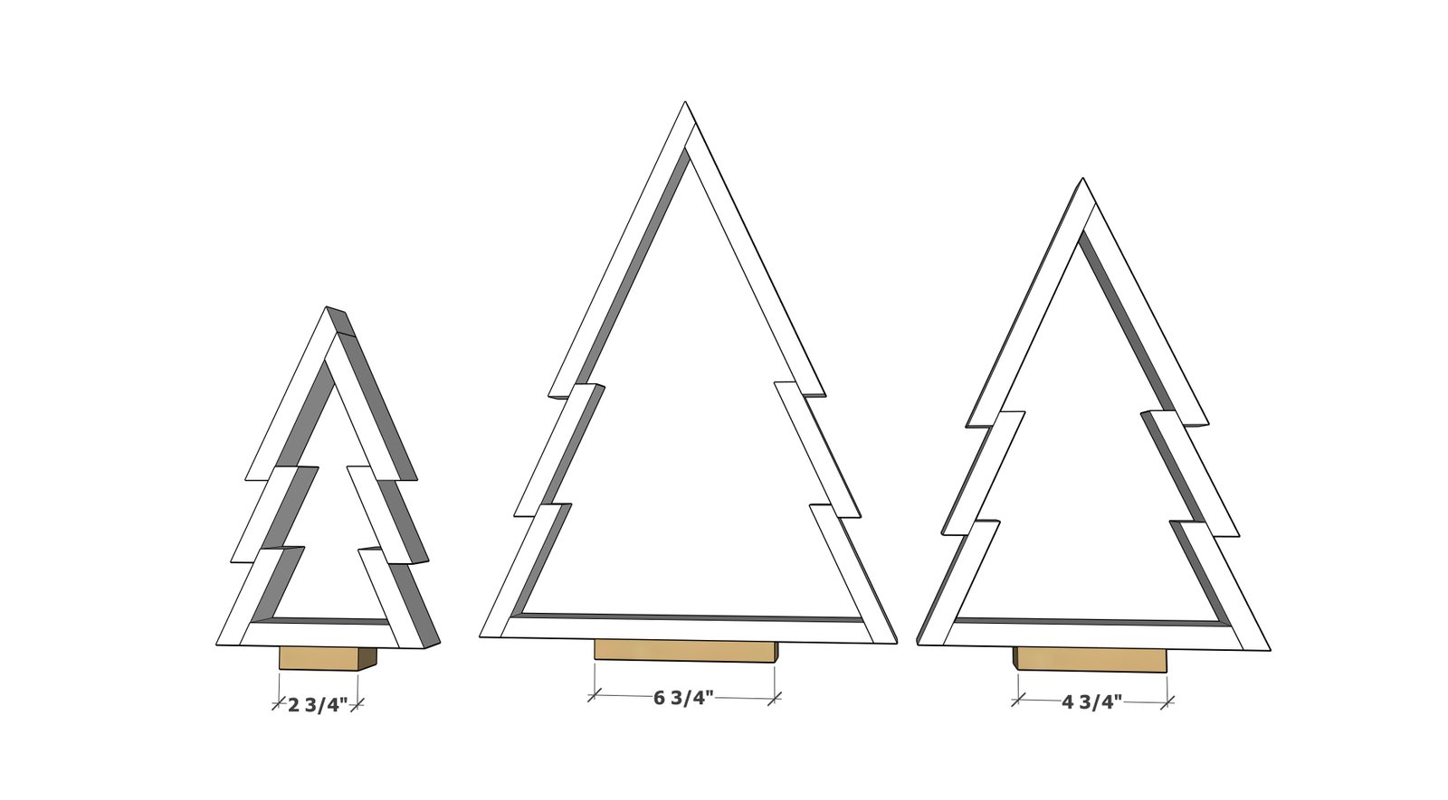 Wood Christmas Tree Decor DIY — step 5