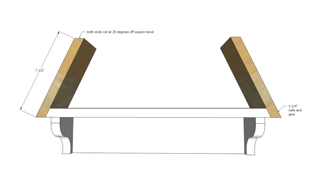 Wood Christmas Tree Shelf — step 3