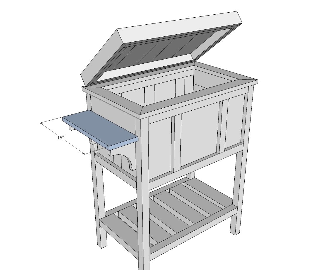 Wood Cooler by Birds and Soap — step 12