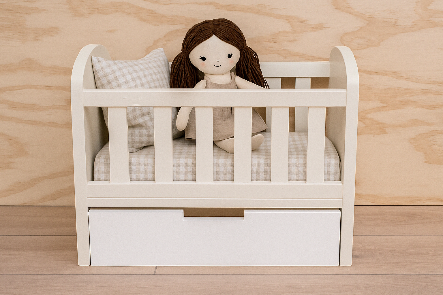 Wood Doll Crib