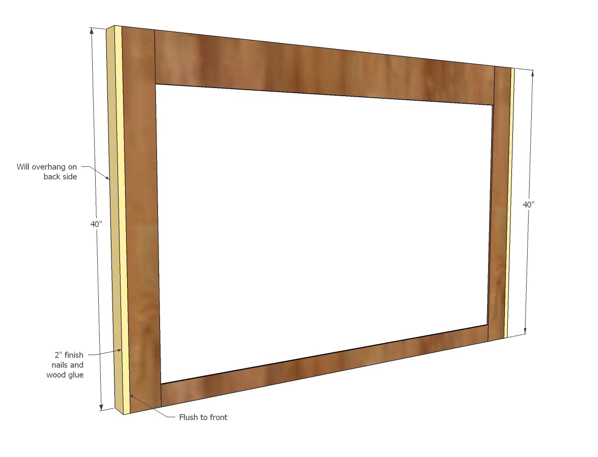 Wood Framed Upholstered Headboard- Queen — step 3