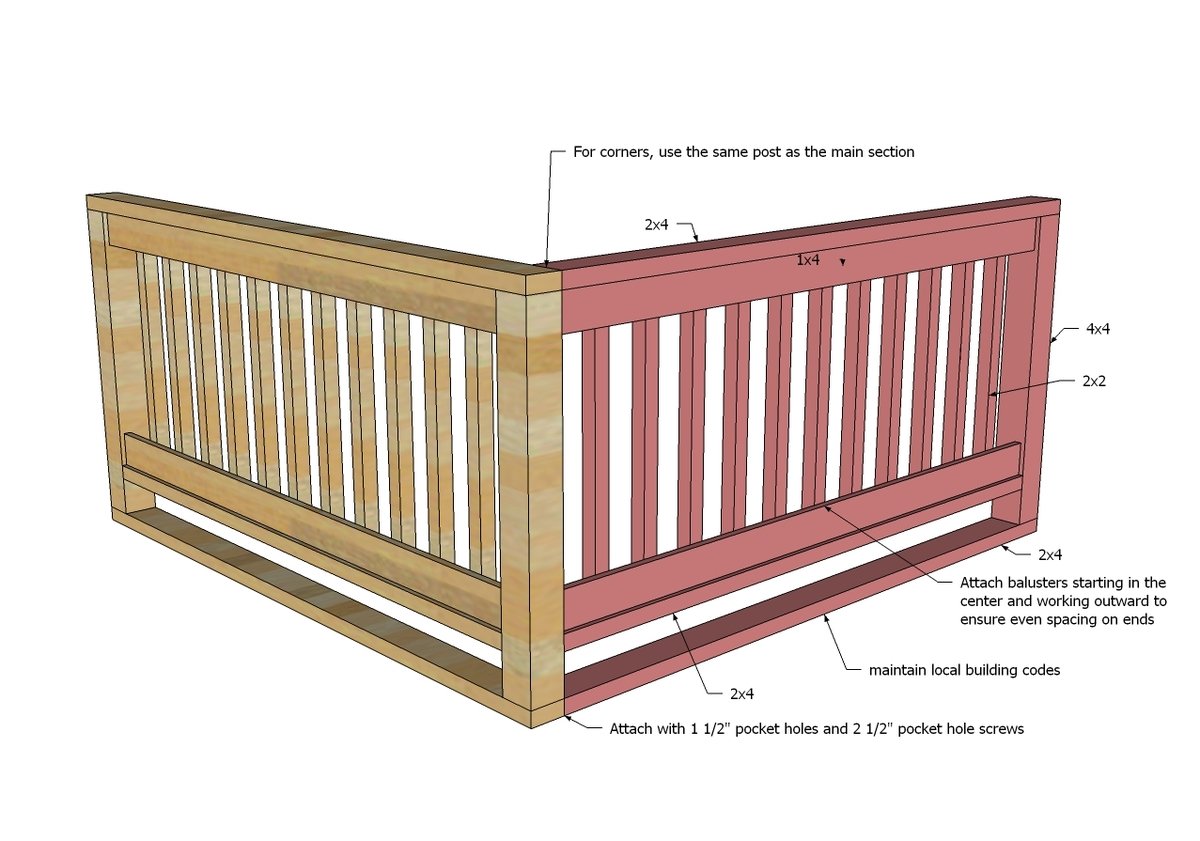 Wood Handrail — step 7