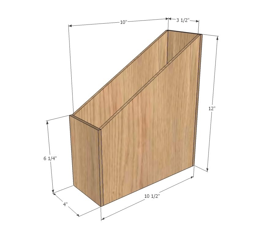 Wood Magazine File dimension diagram 1