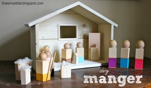 Wood Manger Scene