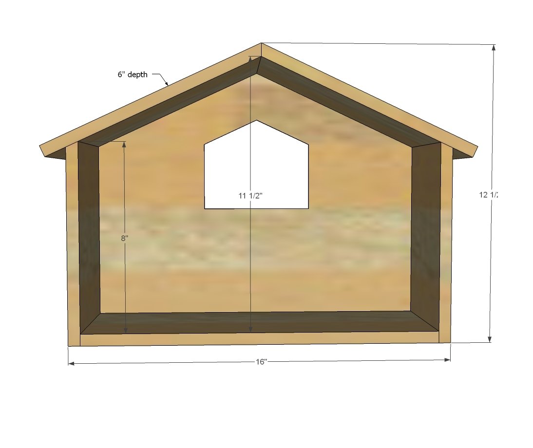 Wood Manger Scene dimension diagram 1