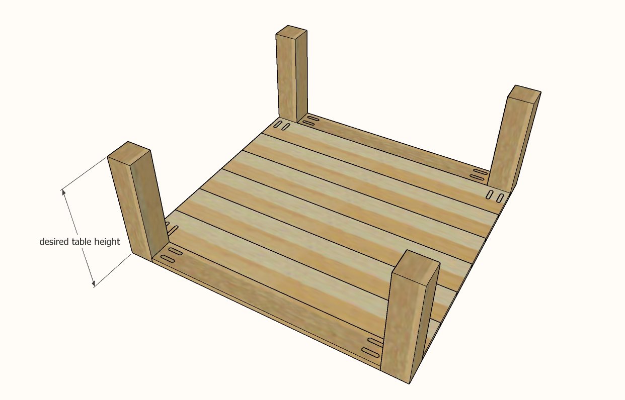 Wood Parsons Table Set (Dining, Coffee, Console, End Tables) — step 2