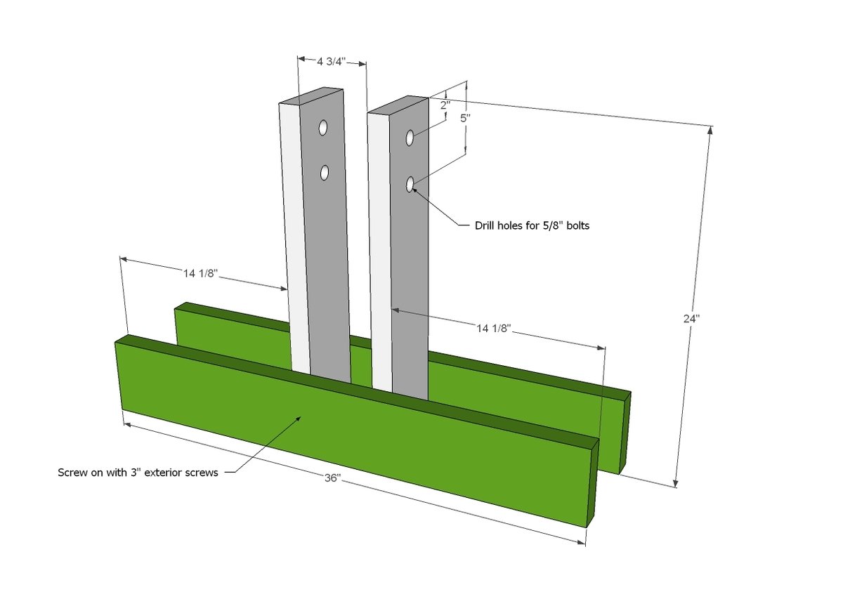 Wood Seesaw or Teeter Totter — step 1