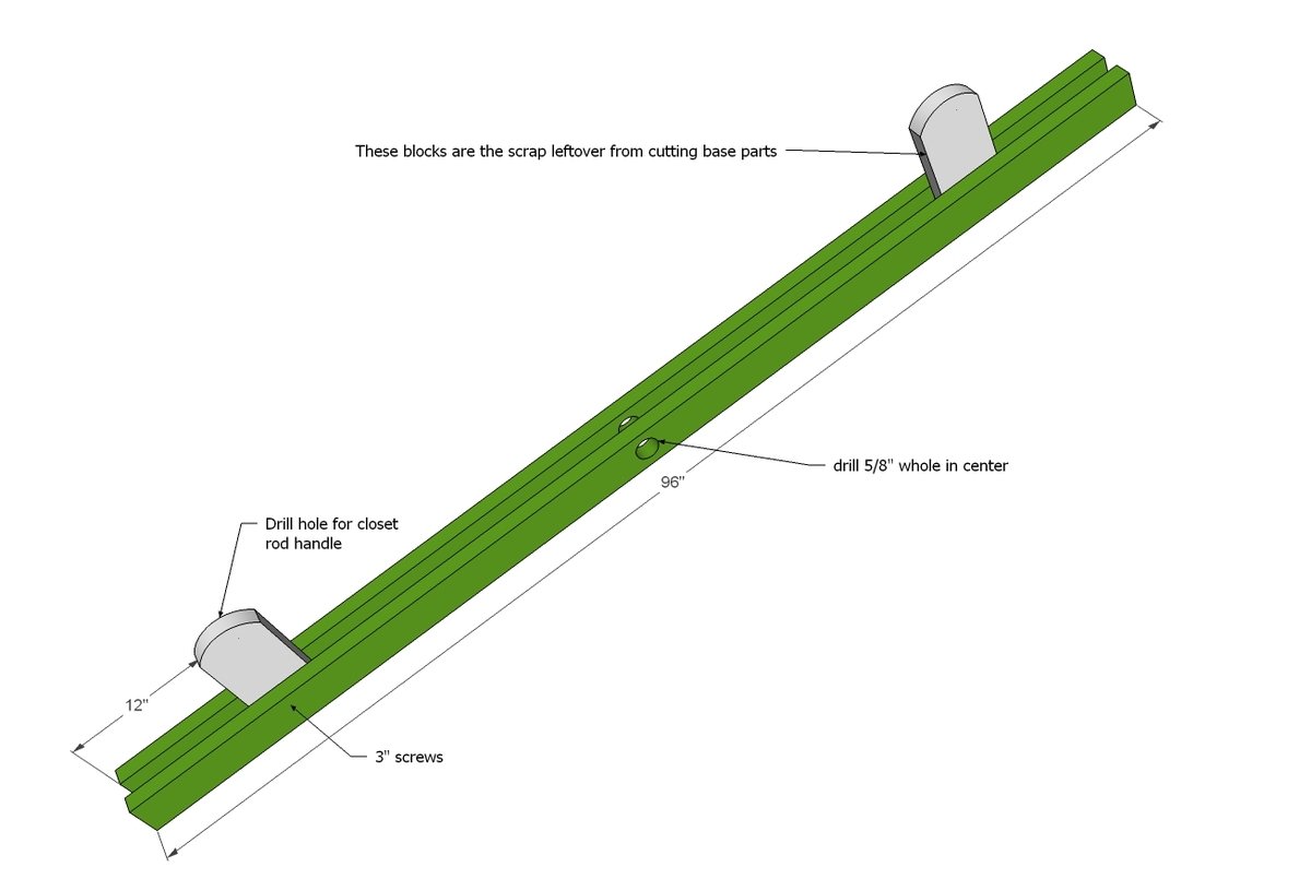 Wood Seesaw or Teeter Totter — step 3