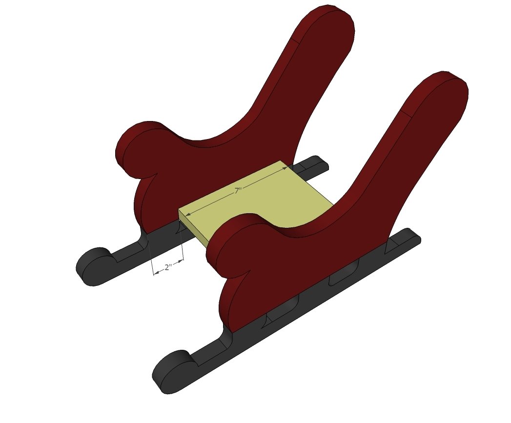 Wood Sleigh Free Pattern — step 2