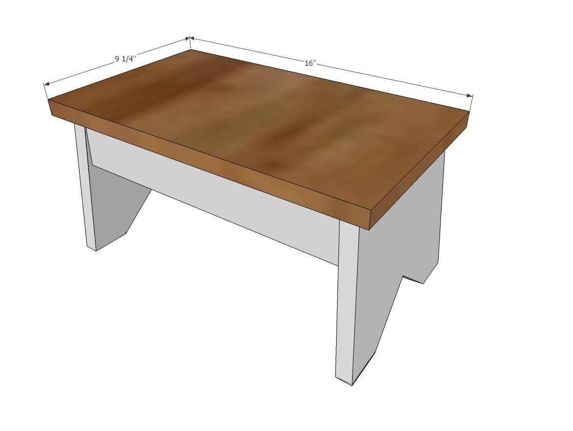 Wood Step Stool Plans with Splayed Legs — step 3
