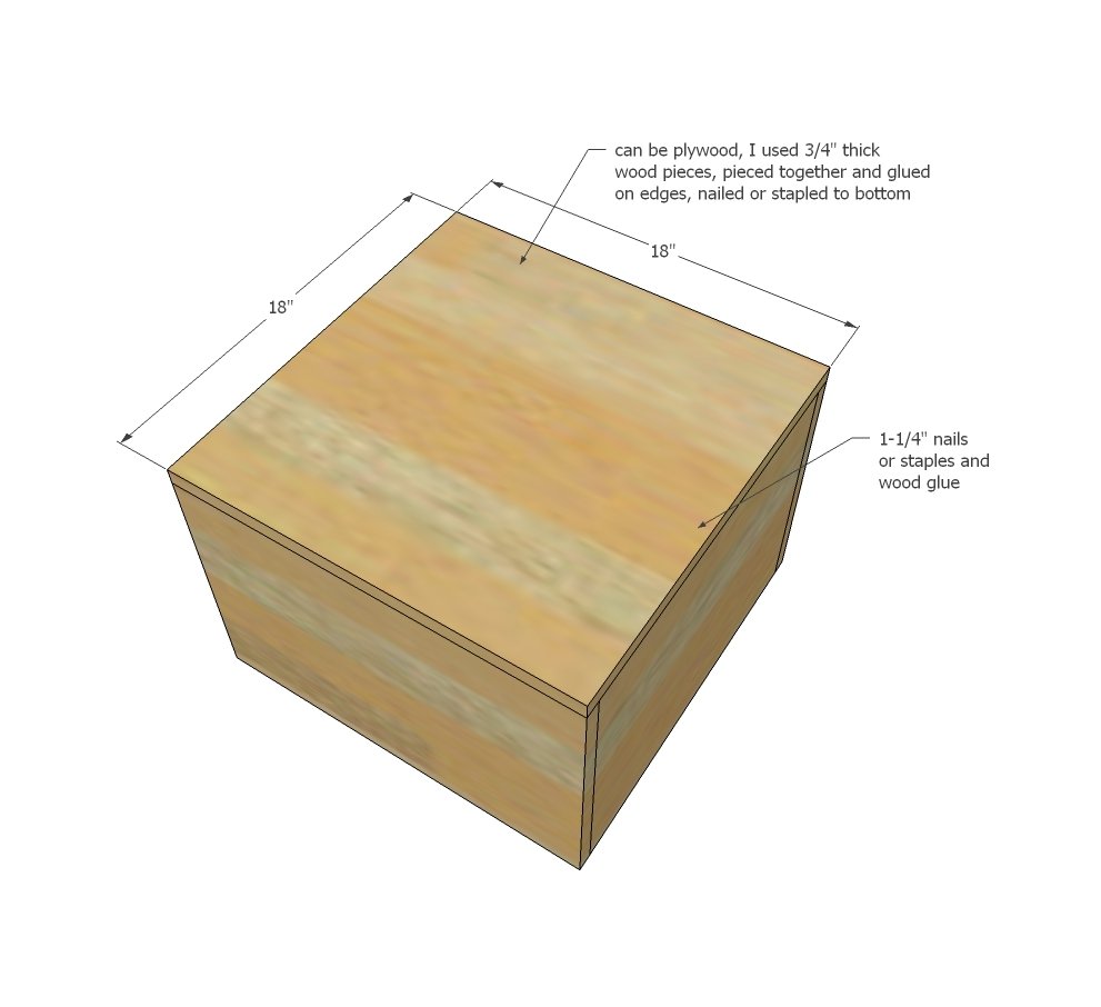 Wood Storage Stools — step 2