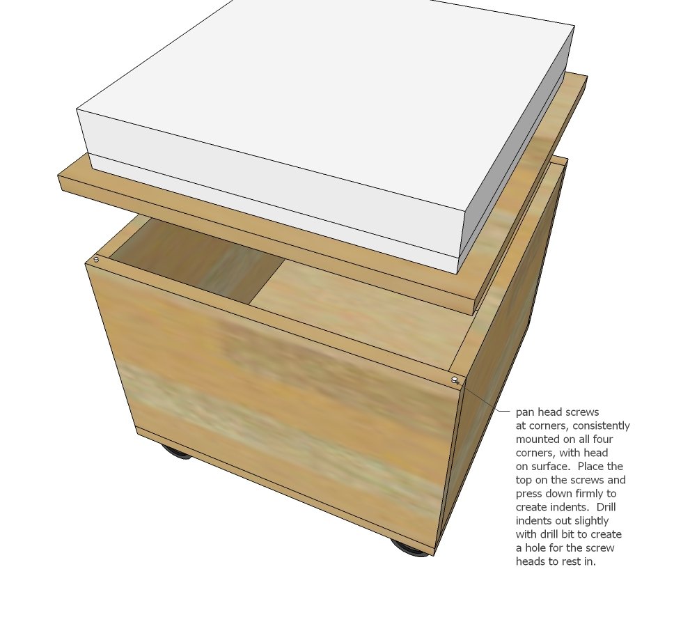 Wood Storage Stools — step 5