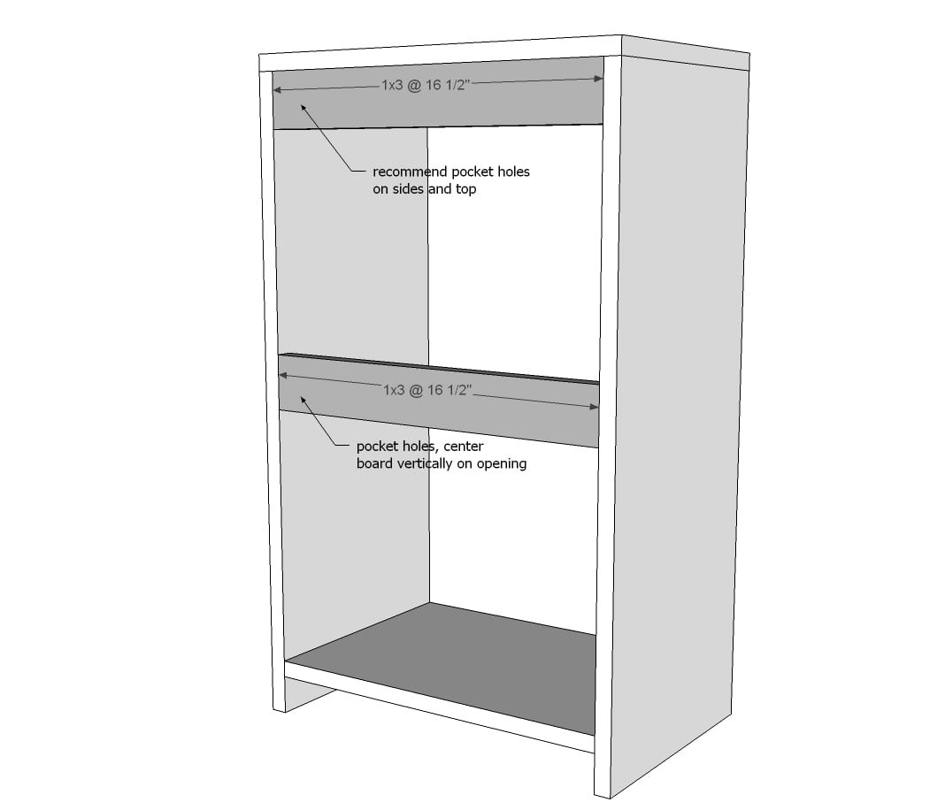 Wood Tilt Out Trash or Recycling Cabinet — step 2