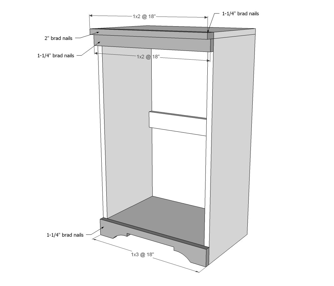 Wood Tilt Out Trash or Recycling Cabinet — step 3