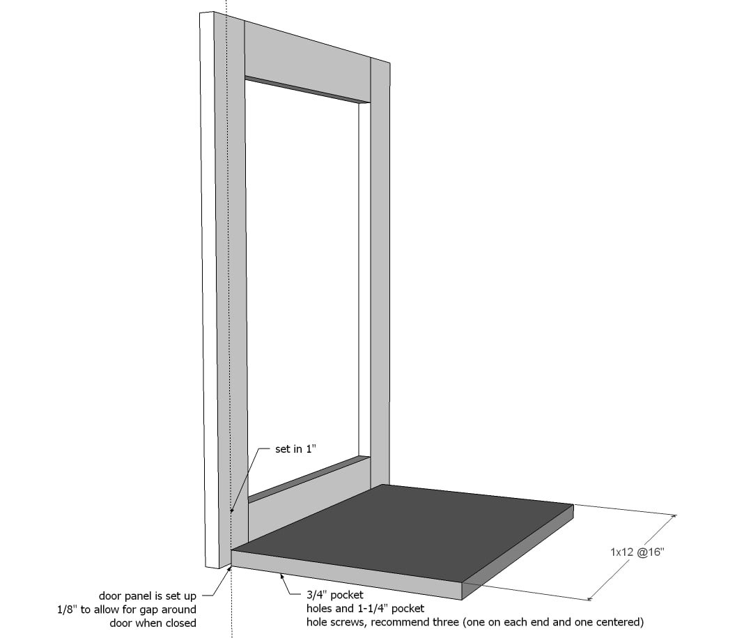 Wood Tilt Out Trash or Recycling Cabinet — step 5