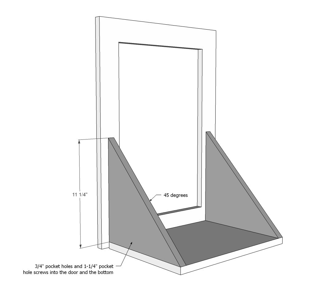 Wood Tilt Out Trash or Recycling Cabinet — step 6