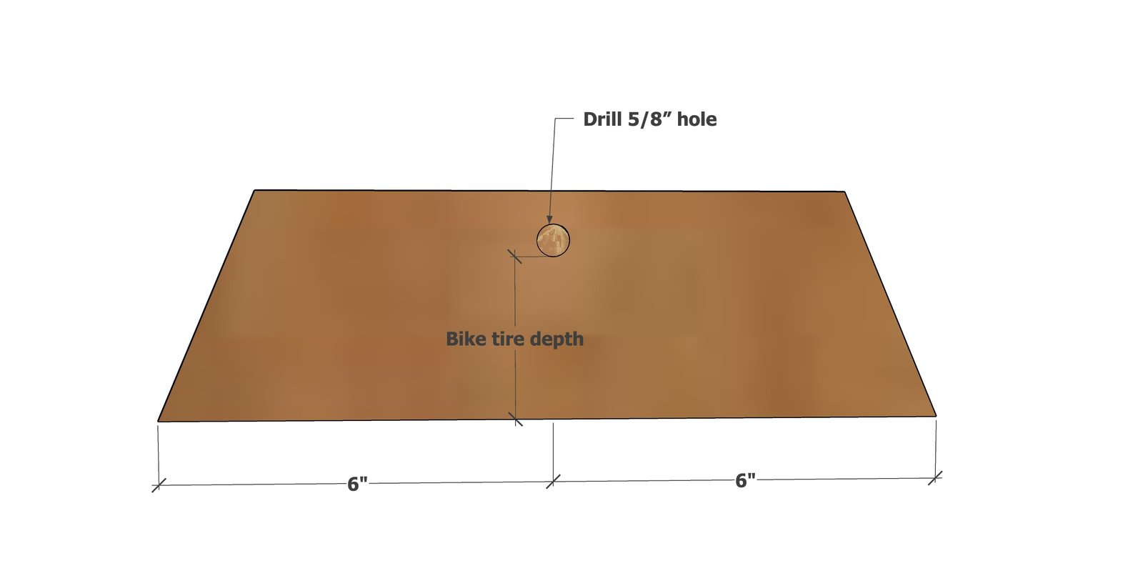Wood Vertical Bike Rack — step 1