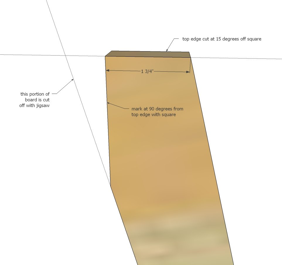 Wooden Ladder Shelf — step 1