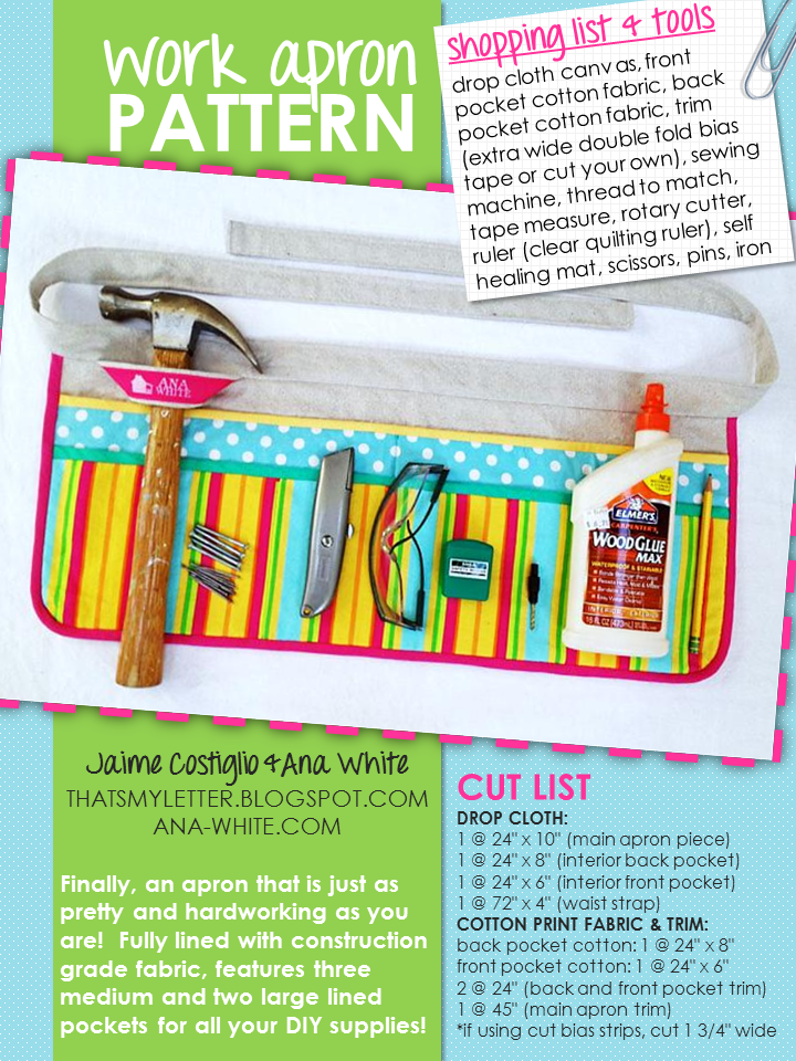 Work Apron — step 1