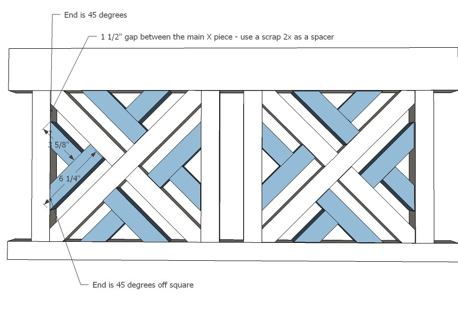 Woven Back Bench — step 6