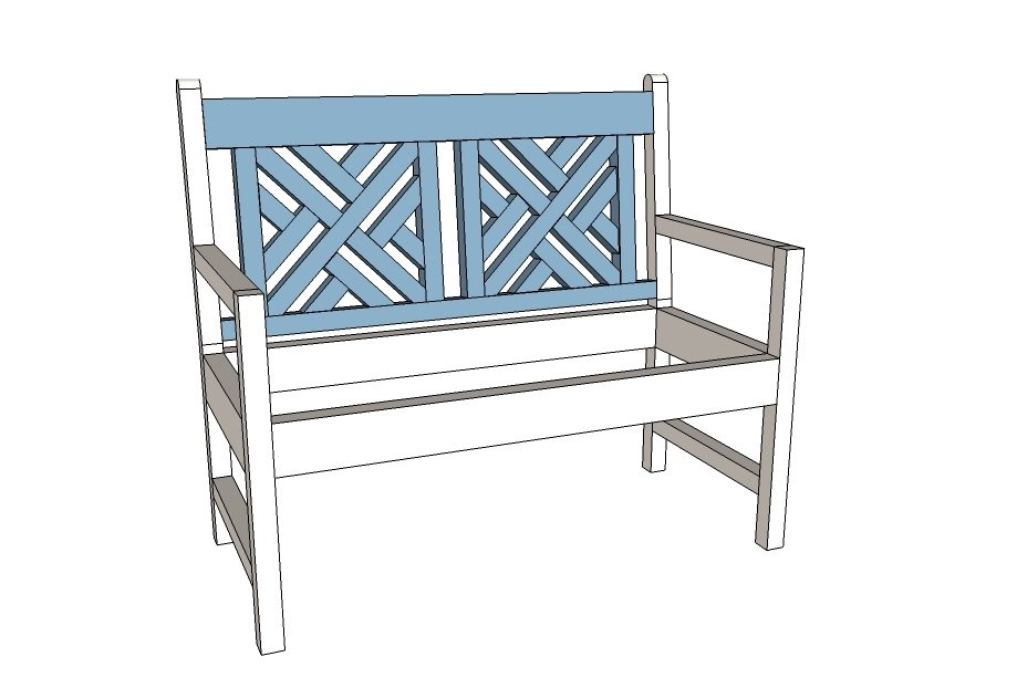 Woven Back Bench — step 7