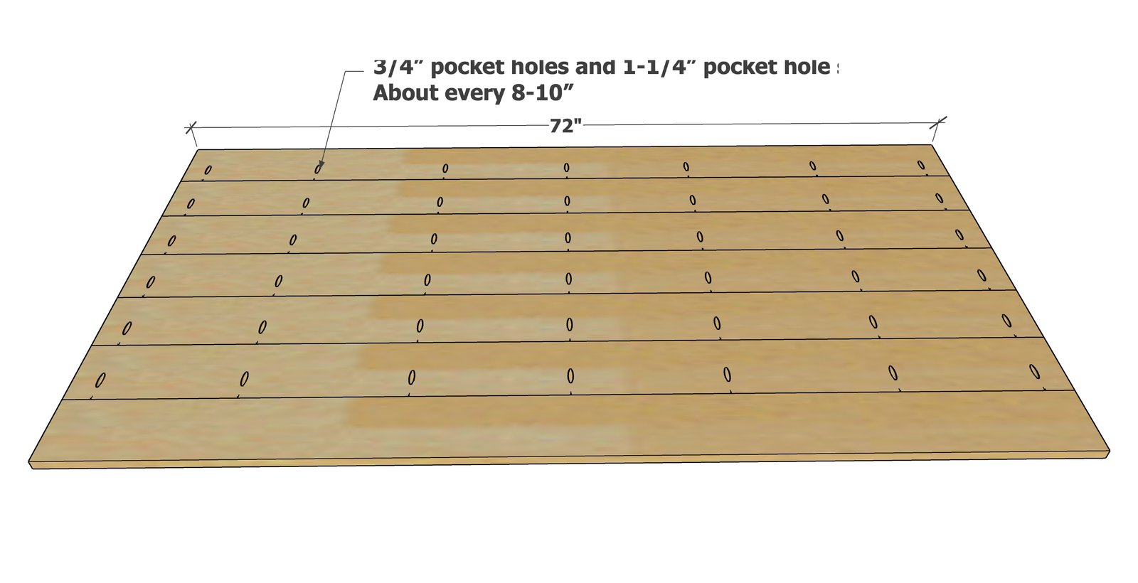 X Base Rectangle Pedestal Dining Table — step 1