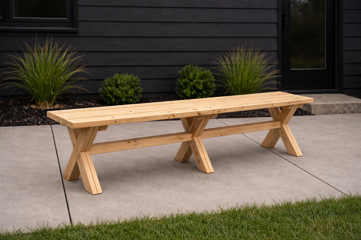 X Bench (Works with X Outdoor Table)