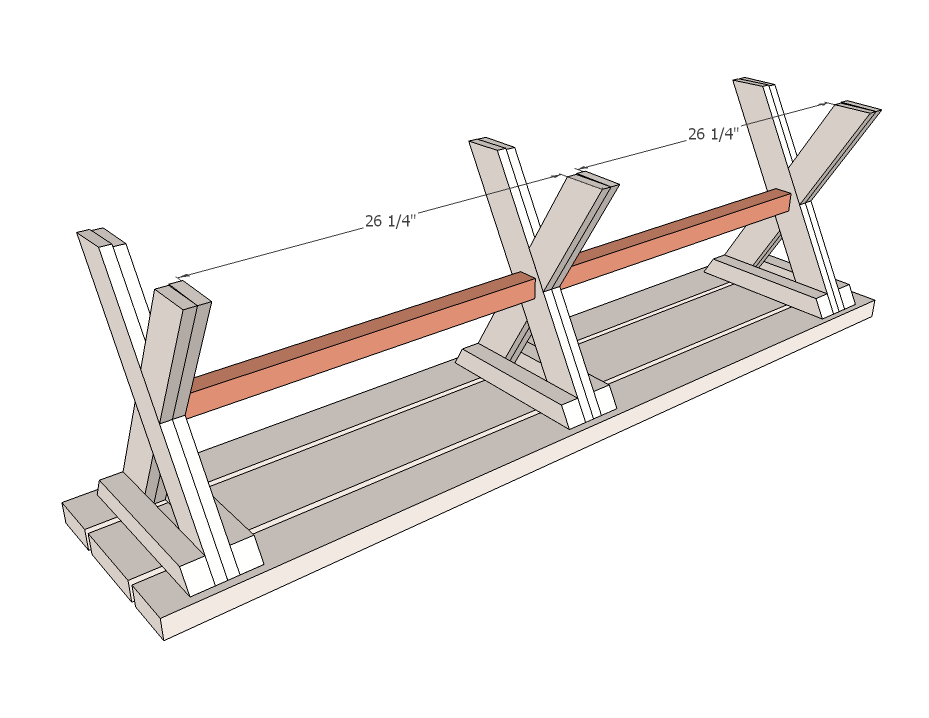 X Bench (Works with X Outdoor Table) — step 5