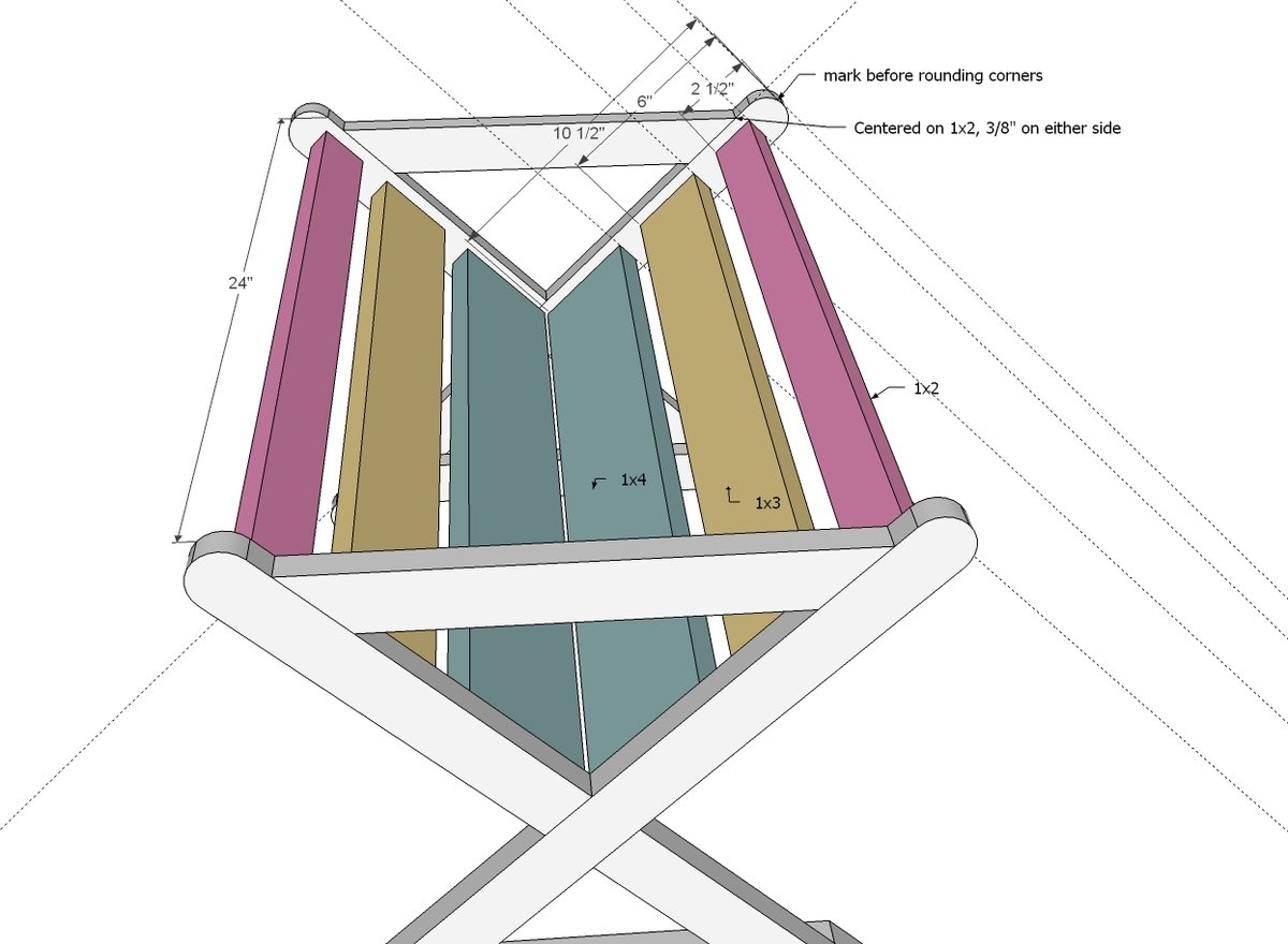 X Book Caddy — step 4