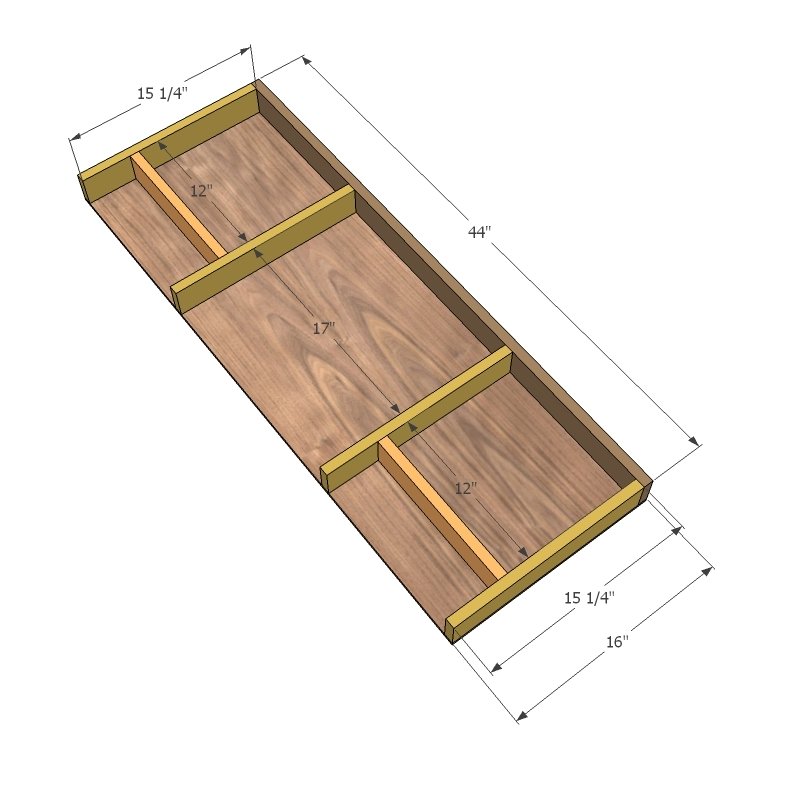 X Desk With Drawer — step 10
